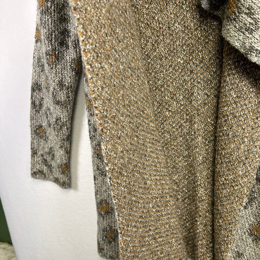 Cupcakes & Cashmere Mel Leopard Cardigan -Size Small Bobo Chic Casual - Picture 7 of 12